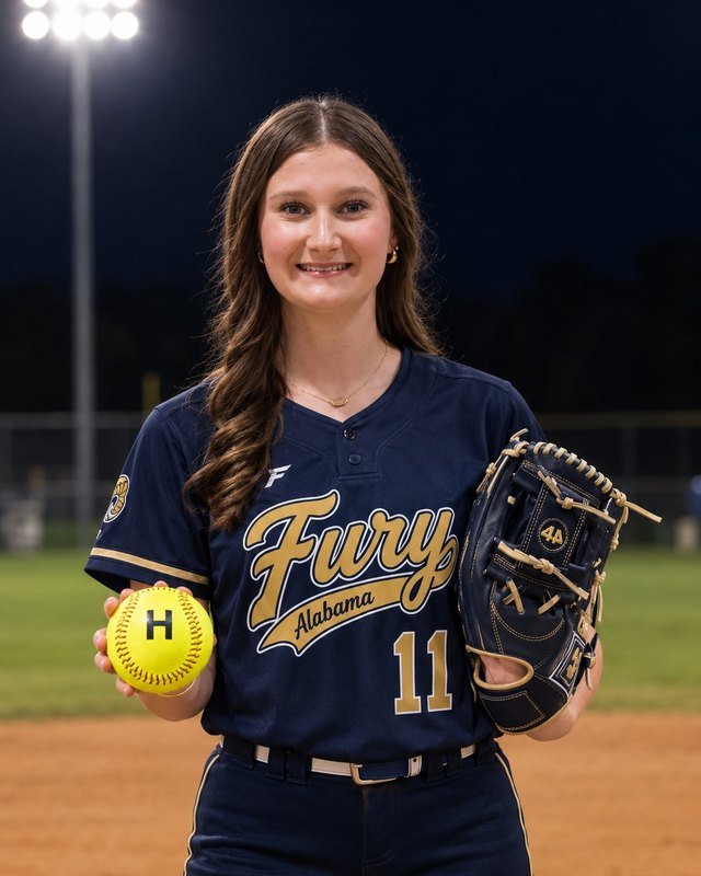 Karley Jean Watkins in her Alabama Fury uniform