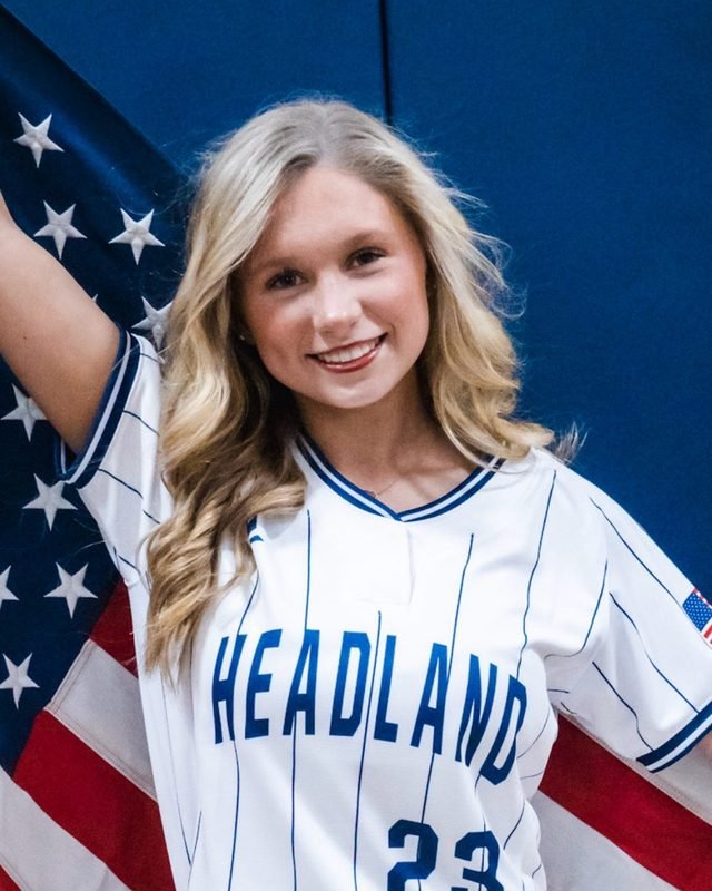 Kinley Hughes in her Headland High School uniform